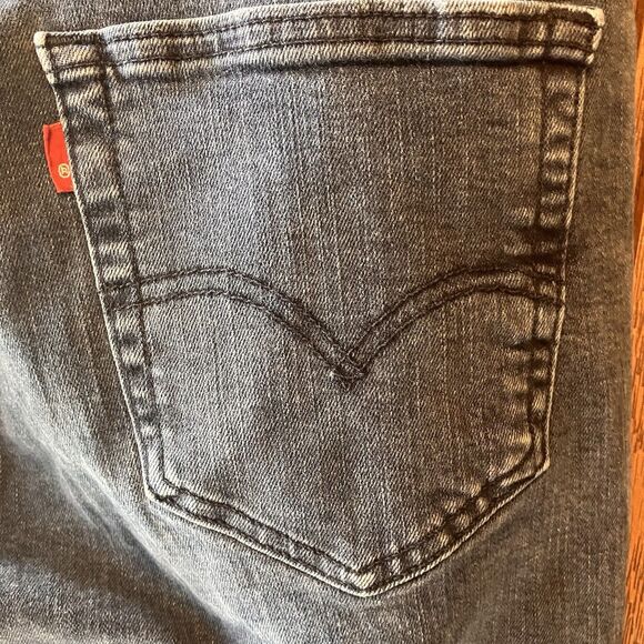 Levi's 514 Straight Blue Jeans Men's Size 33x30 Dark Wash Denim Black Label EUC - Picture 8 of 16